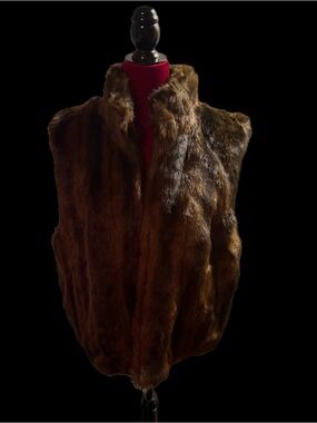 Reversible Faux Brown Fur Vest